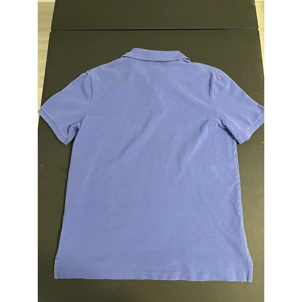 Polo Ralph Lauren Medium Adult Polo Shirt Blue Short Sleeve Casual Preppy Mens - Picture 9 of 9
